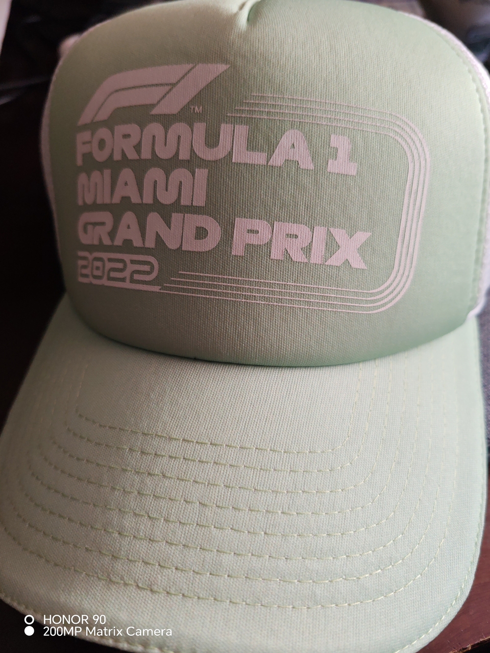 Formula 1 Miami Grand Prix 2022 Mint Green Trucker Hat (Brand New)